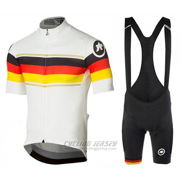 2017 Cycling Jersey Assos Champion Germany Short Sleeve and Bib Short